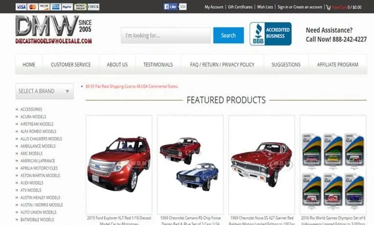 46384 diecast models profit margins