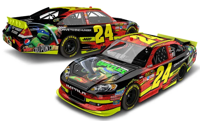 46400 jeff gordon ninja turtle diecast collection