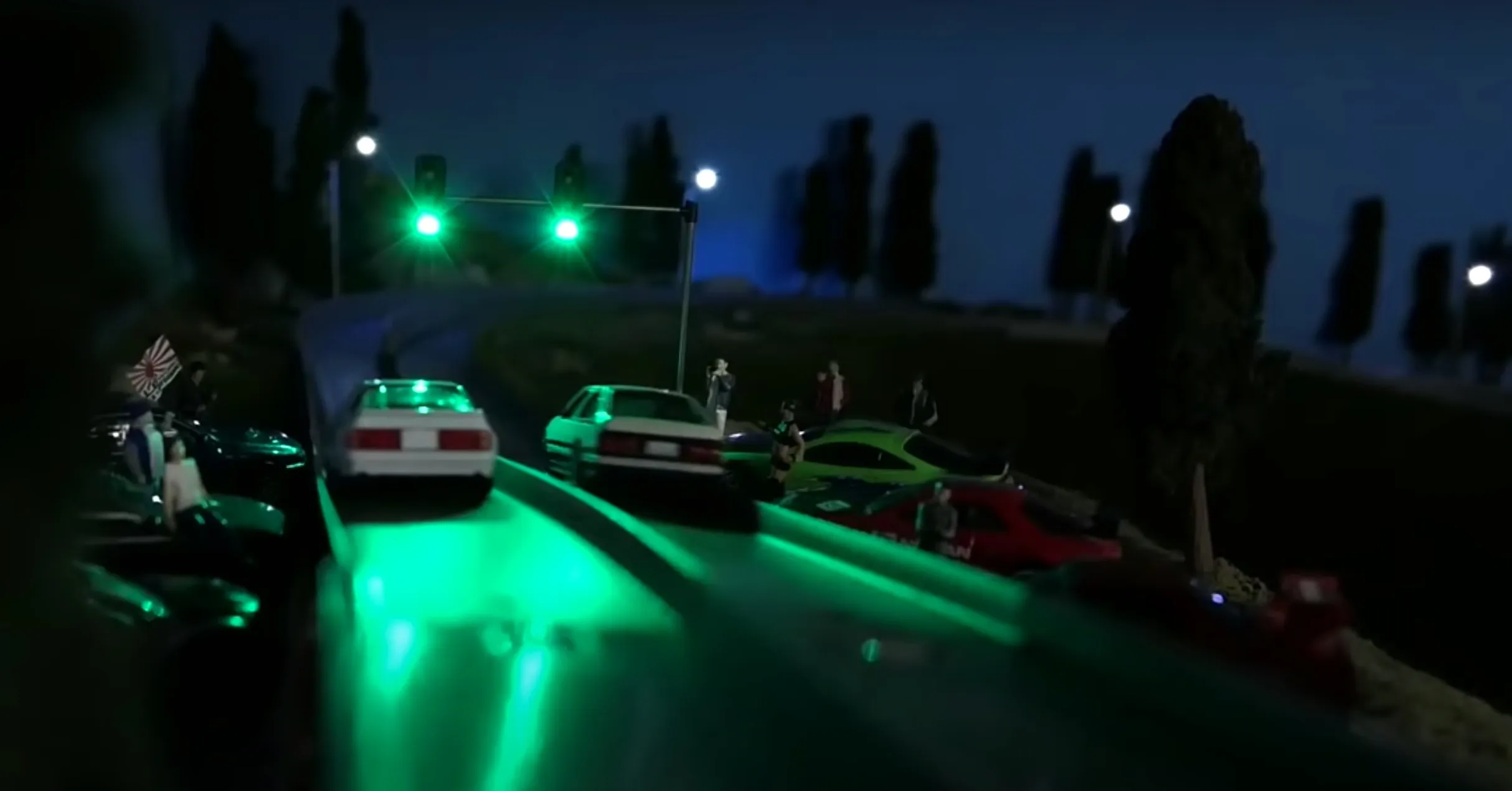 46416 diecast car overtake