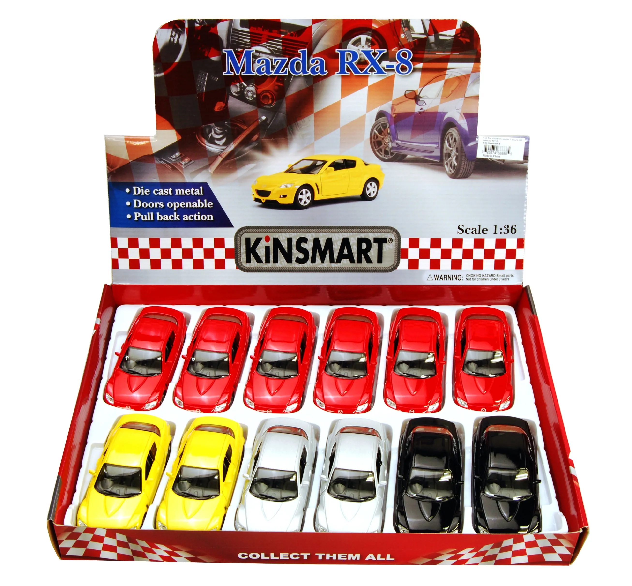 46431 rx8 diecast model blue
