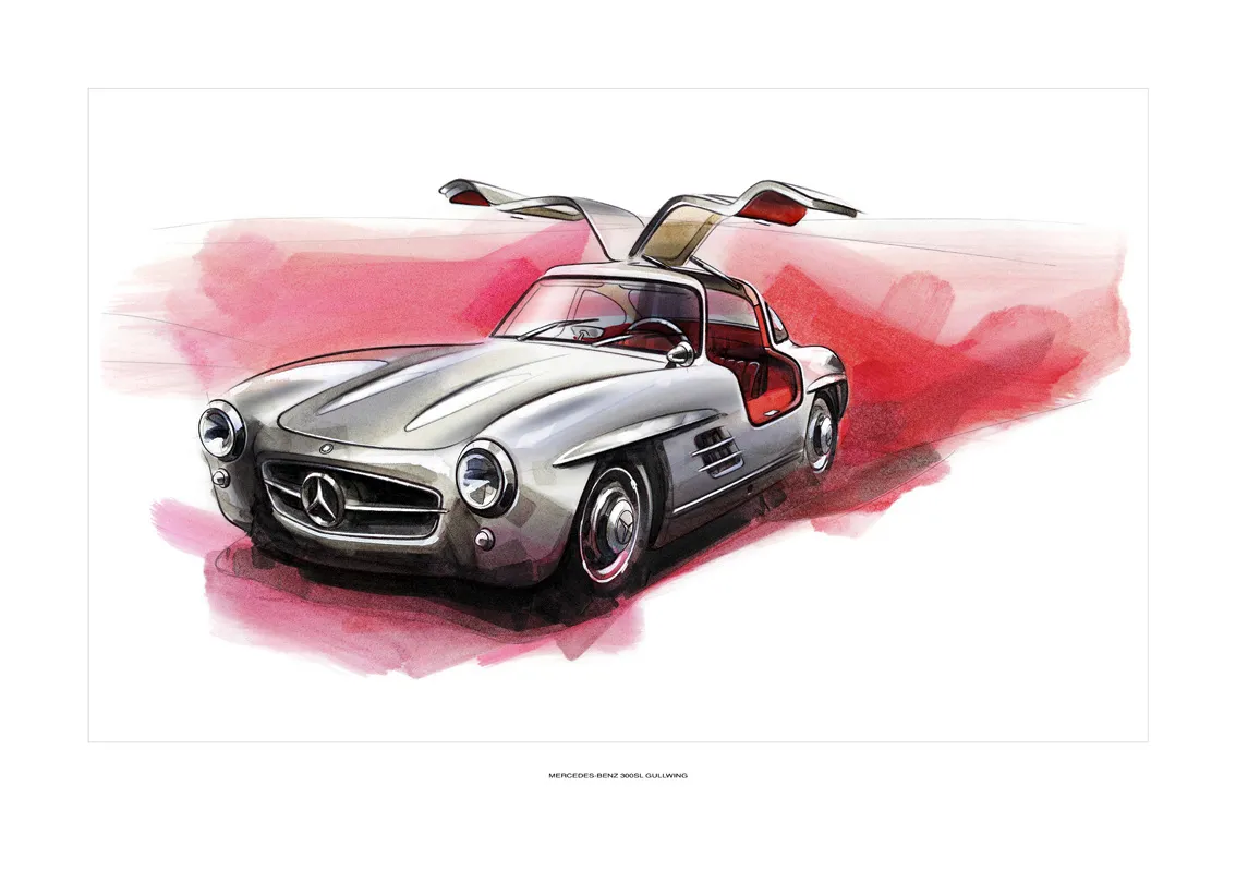 46434 mercedes 300sl gullwing diecast 3