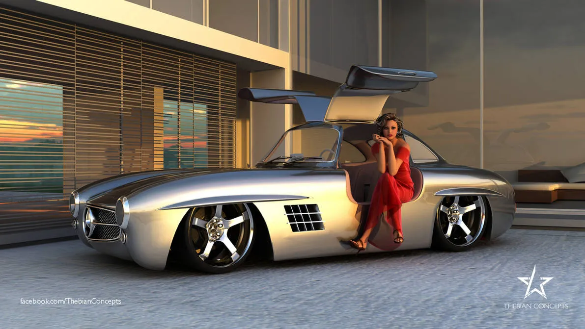 46434 mercedes 300sl gullwing diecast 5