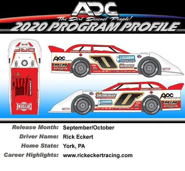 46489 dirt late model diecast car display